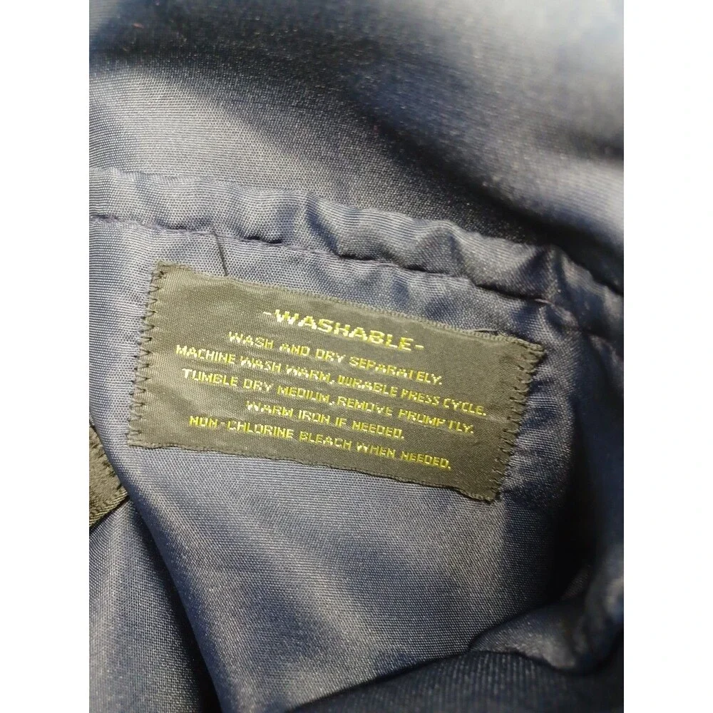 Vtg Haggar Mens Blazer Jacket Sz 42 Washable Blue 2 Gold Buttons